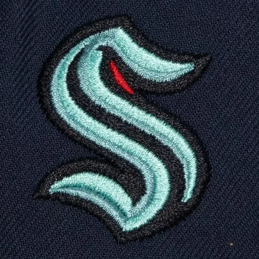 Mitchell & Ness Snapback-Vintage Script Snapback Seattle Kraken