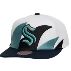 Mitchell & Ness Snapback-Vintage Sharktooth Snapback Seattle Kraken