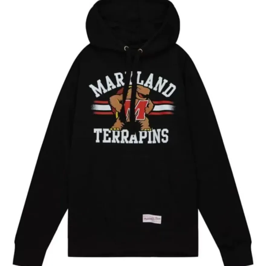 Mitchell & Ness Hoodies & Sweatshirts-Vintage Stripes Pullover University Of Maryland