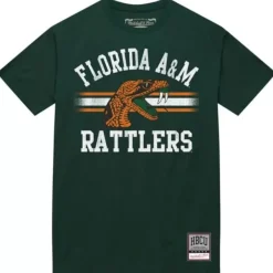 Mitchell & Ness T-Shirts & Tops-Vintage Stripes Tee Florida A&M University