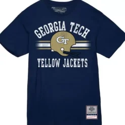 Mitchell & Ness T-Shirts & Tops-Vintage Stripes Tee Georgia Tech