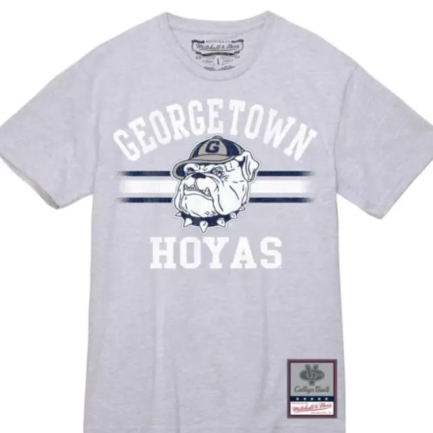 Mitchell & Ness T-Shirts & Tops-Vintage Stripes Tee Georgetown University