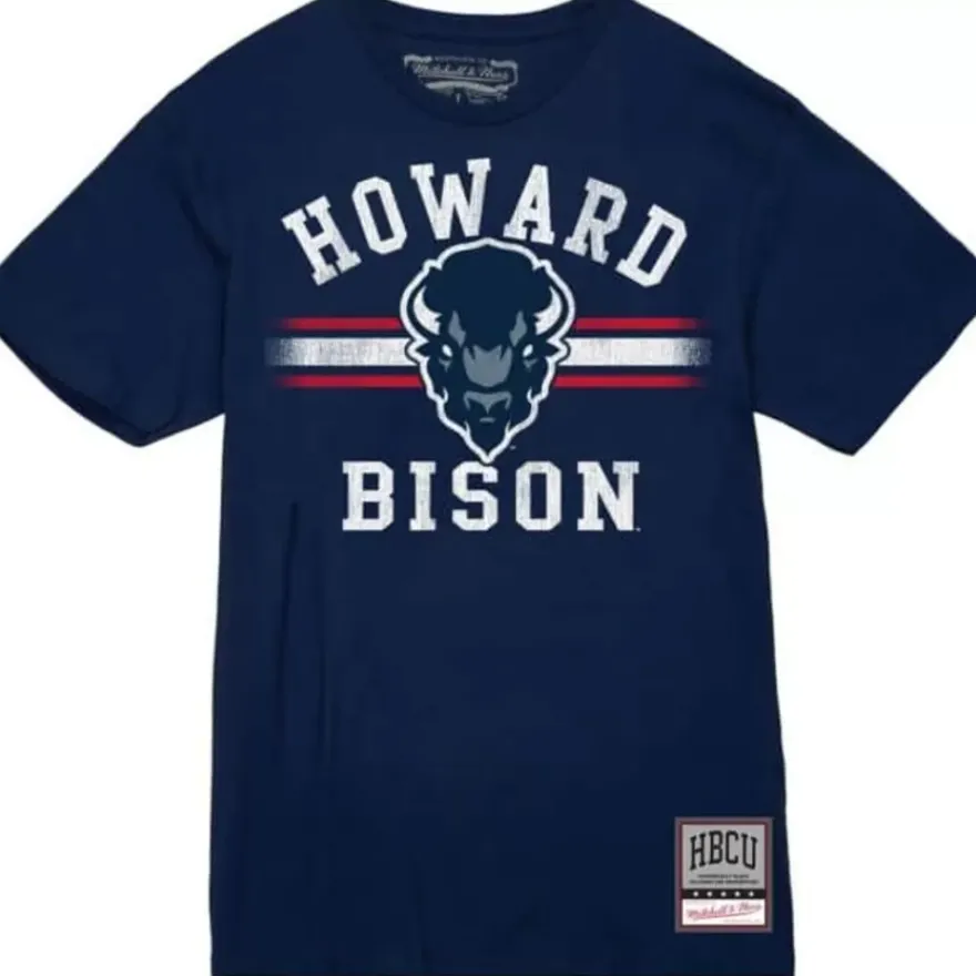 Mitchell & Ness T-Shirts & Tops-Vintage Stripes Tee Howard University