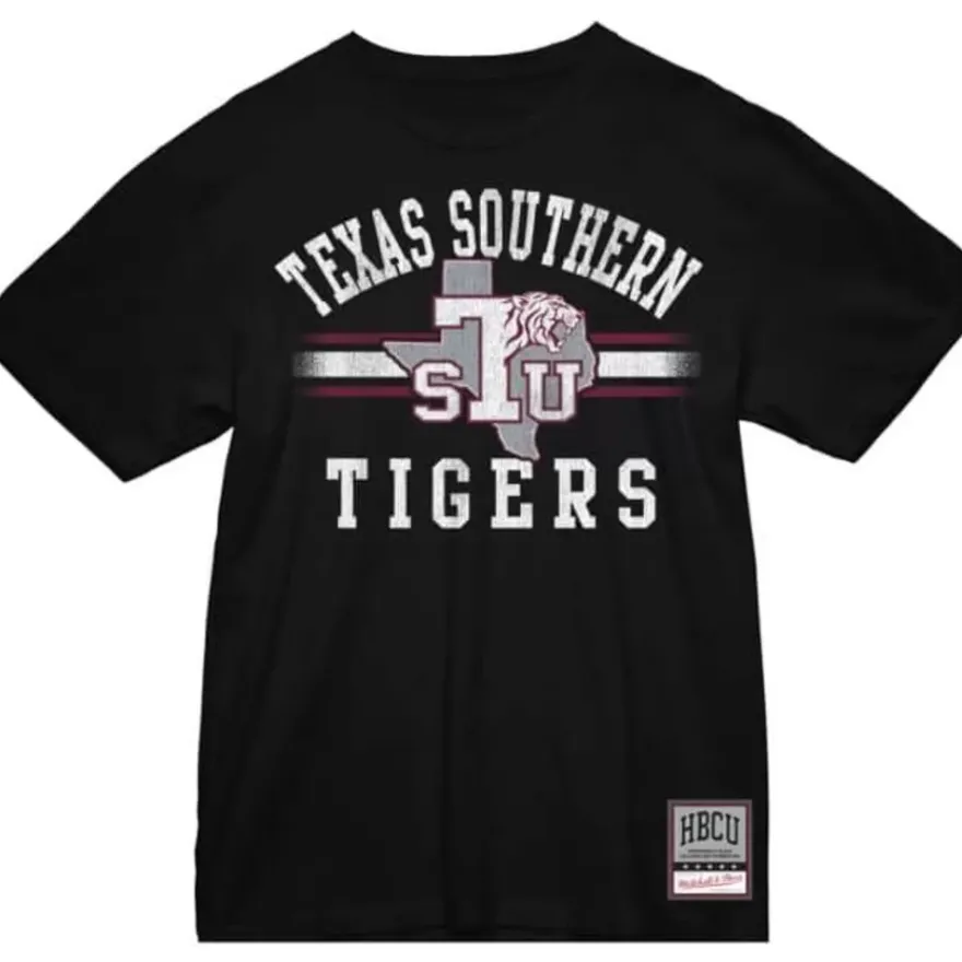 Mitchell & Ness T-Shirts & Tops-Vintage Stripes Tee Texas Southern University