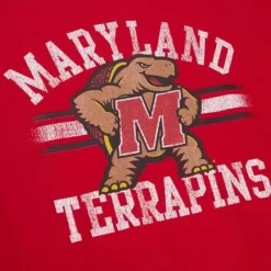 Mitchell & Ness T-Shirts & Tops-Vintage Stripes Tee University Of Maryland