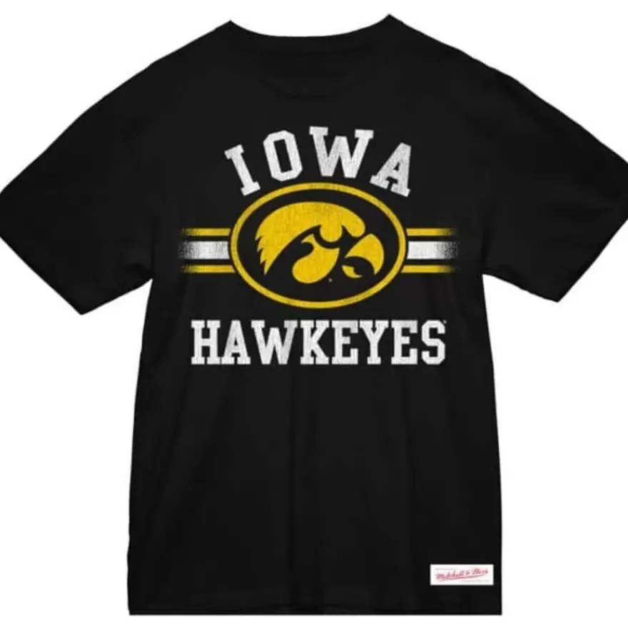 Mitchell & Ness T-Shirts & Tops-Vintage Stripes Tee University Of Iowa