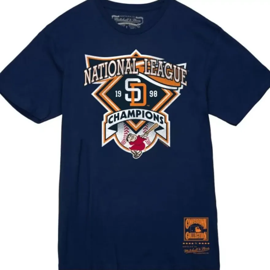 Mitchell & Ness T-Shirts & Tops-Vintage Tee San Diego Padres