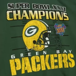 Mitchell & Ness Hoodies & Sweatshirts-Vtg Super Bowl Crew Green Bay Packers