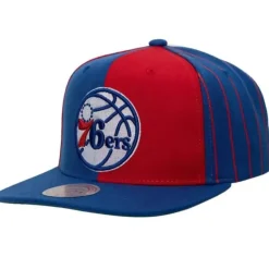 Mitchell & Ness Snapback-What The Pinstripe Snapback Philadelphia 76Ers