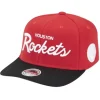Mitchell & Ness Snapback-White Out Redline Snapback Hwc Houston Rockets