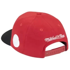 Mitchell & Ness Snapback-White Out Redline Snapback Hwc Houston Rockets