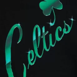 Mitchell & Ness Hoodies & Sweatshirts-Womens Big Face 4.0 Crop Hoodie Boston Celtics