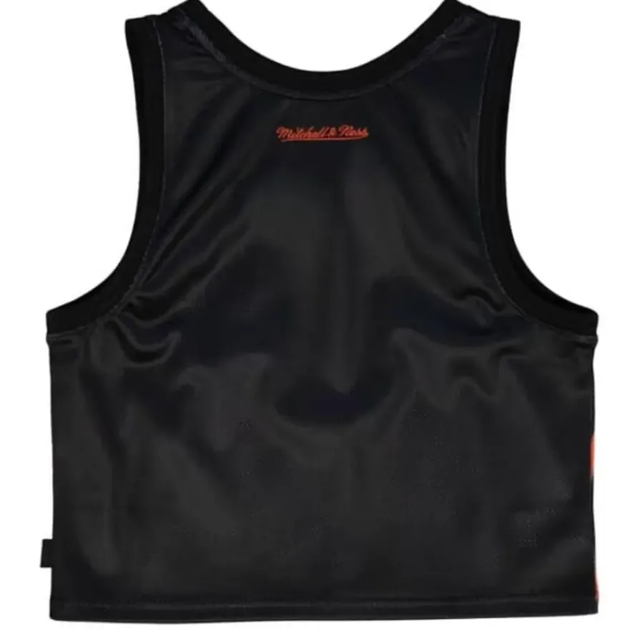 Mitchell & Ness T-Shirts & Tops-Womens Big Face 4.0 Crop Tank New York Knicks