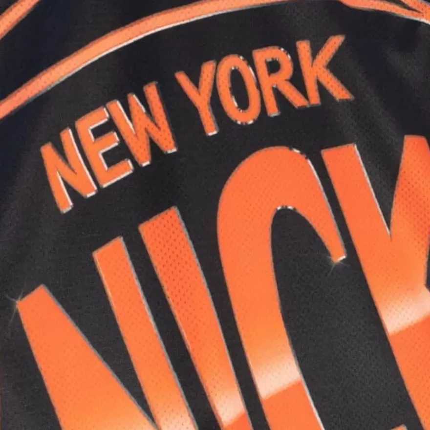 Mitchell & Ness T-Shirts & Tops-Womens Big Face 4.0 Crop Tank New York Knicks