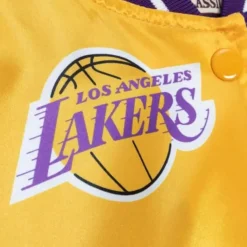 Mitchell & Ness Jackets & Outerwear-Womens Big Face Satin Jacket 5.0 Los Angeles Lakers
