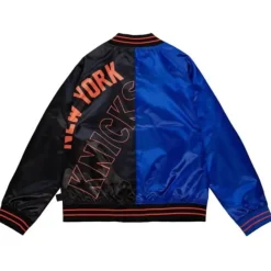 Mitchell & Ness Jackets & Outerwear-Womens Big Face Satin Jacket 5.0 New York Knicks