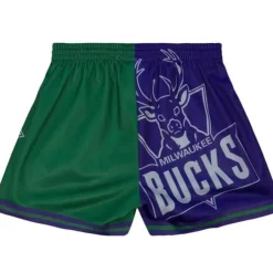 Mitchell & Ness Shorts-Womens Big Face Shorts 5.0 Milwaukee Bucks