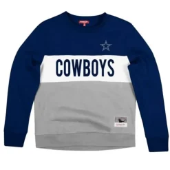 Mitchell & Ness Hoodies & Sweatshirts-Women'S Color Block Crew 2.0 Dallas Cowboys
