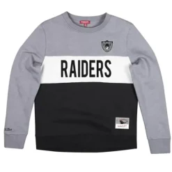 Mitchell & Ness Hoodies & Sweatshirts-Women'S Color Block Crew 2.0 Oakland Raiders