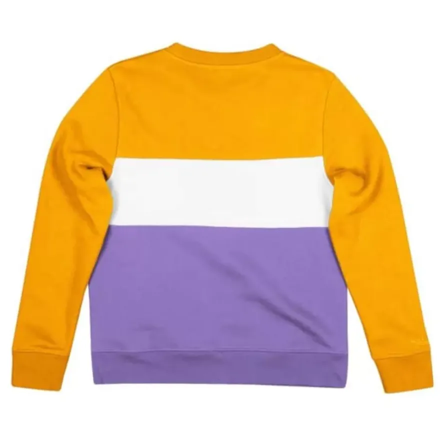 Mitchell & Ness Hoodies & Sweatshirts-Women'S Color Block Crew 2.0 Los Angeles Lakers