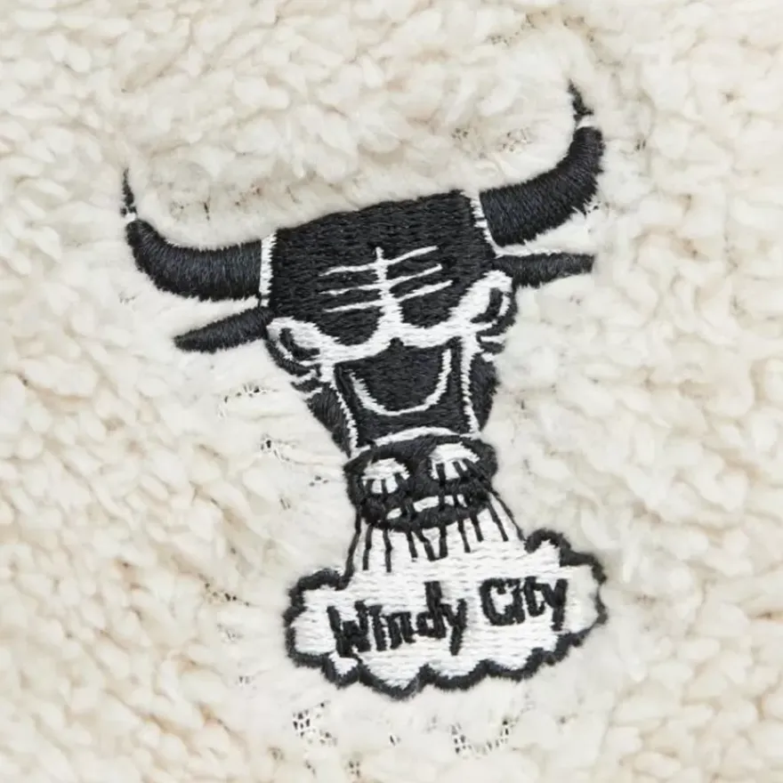 Mitchell & Ness Hoodies & Sweatshirts-Womens Cozyfield Half Zip Pullover Chicago Bulls