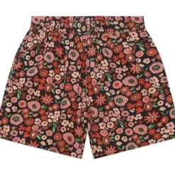 Mitchell & Ness Shorts-Womens Floral Shorts Los Angeles Lakers