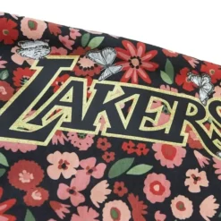 Mitchell & Ness Shorts-Womens Floral Shorts Los Angeles Lakers