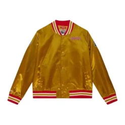 Mitchell & Ness Jackets & Outerwear-Womens Lightweight Satin Jacket San Francisco 49Ers