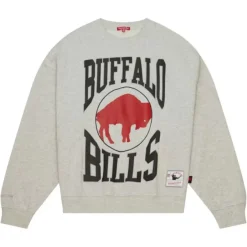 Mitchell & Ness Hoodies & Sweatshirts-Women'S Logo Lightweight Crew 3.0 Buffalo Bills