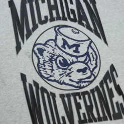 Mitchell & Ness Hoodies & Sweatshirts-Women'S Logo Lightweight Crew 3.0 University Of Michigan