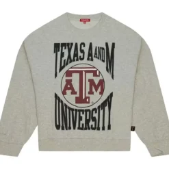 Mitchell & Ness Hoodies & Sweatshirts-Women'S Logo Lightweight Crew 3.0 Texas A&M University