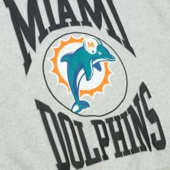 Mitchell & Ness Hoodies & Sweatshirts-Women'S Logo Lightweight Crew 3.0 Miami Dolphins