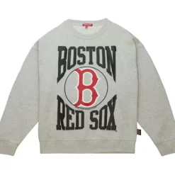 Mitchell & Ness Hoodies & Sweatshirts-Women'S Logo Lt Crew 3.0 Boston Red Sox