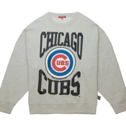 Mitchell & Ness Hoodies & Sweatshirts-Women'S Logo Lt Crew 3.0 Chicago Cubs