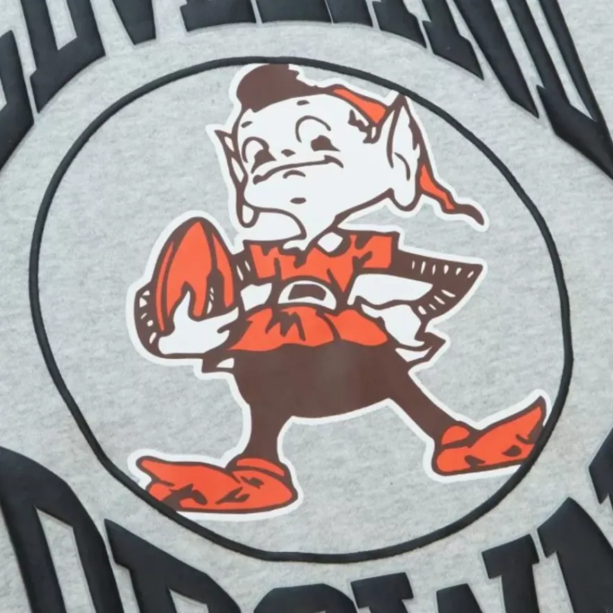 Mitchell & Ness Hoodies & Sweatshirts-Women'S Logo Lt Crew 3.0 Cleveland Browns