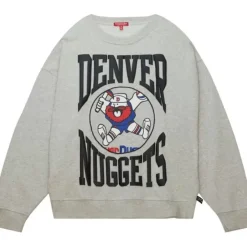 Mitchell & Ness Hoodies & Sweatshirts-Women'S Logo Lt Crew 3.0 Denver Nuggets