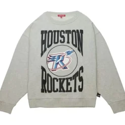 Mitchell & Ness Hoodies & Sweatshirts-Women'S Logo Lt Crew 3.0 Houston Rockets