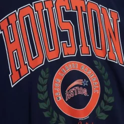 Mitchell & Ness Hoodies & Sweatshirts-Womens Logo Lt Crew 2.0 Houston Astros