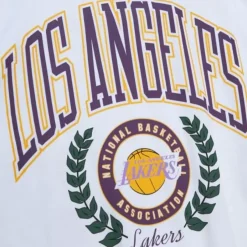 Mitchell & Ness Hoodies & Sweatshirts-Womens Logo Lt Crew 2.0 Los Angeles Lakers