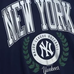 Mitchell & Ness Hoodies & Sweatshirts-Womens Logo Lt Crew 2.0 New York Yankees