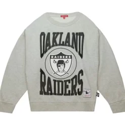 Mitchell & Ness Hoodies & Sweatshirts-Women'S Logo Lt Crew 3.0 Oakland Raiders
