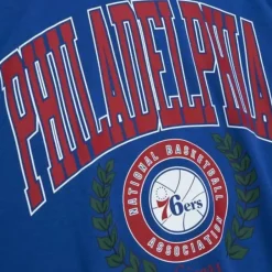 Mitchell & Ness Hoodies & Sweatshirts-Womens Logo Lt Crew 2.0 Philadelphia 76Ers