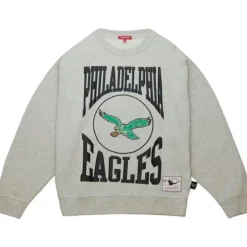 Mitchell & Ness Hoodies & Sweatshirts-Women'S Logo Lt Crew 3.0 Philadelphia Eagles