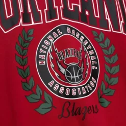 Mitchell & Ness Hoodies & Sweatshirts-Womens Logo Lt Crew 2.0 Portland Trail Blazers