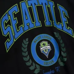 Mitchell & Ness Hoodies & Sweatshirts-Womens Logo Lt Crew 2.0 Seattle Sounders Fc