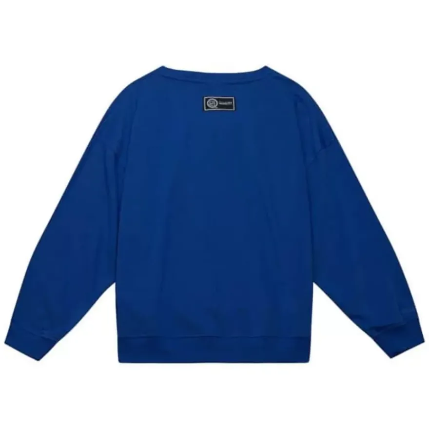 Mitchell & Ness Hoodies & Sweatshirts-Womens Logo Lt Crew 2.0 St. Louis Blues