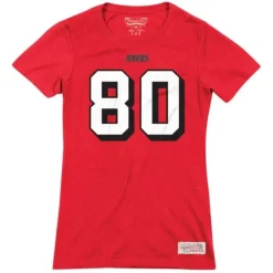 Mitchell & Ness T-Shirts & Tops-Womens Name & Number Tee San Francisco 49Ers Jerry Rice