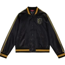 Mitchell & Ness Jackets & Outerwear-Women'S Raglan Satin Jacket Vegas Golden Knights