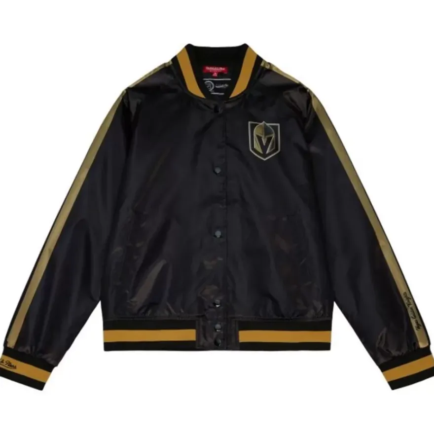 Mitchell & Ness Jackets & Outerwear-Women'S Raglan Satin Jacket Vegas Golden Knights