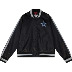 Mitchell & Ness Jackets & Outerwear-Women'S Raglan Satin Jacket Dallas Cowboys